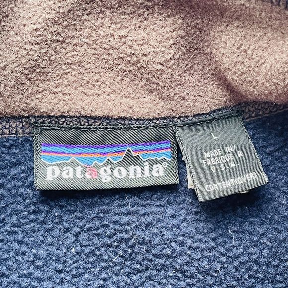 Vintage Patagonia Snap T Fleece Men’s Deep Pile Outdoor Hiking Pullover Jacket L - Picture 10 of 12